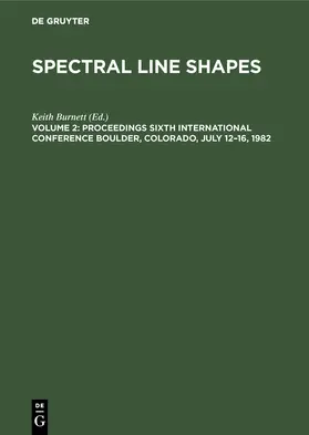 Burnett |  Proceedings Sixth International Conference Boulder, Colorado, July 12¿16, 1982 | Buch |  Sack Fachmedien