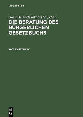 Schubert / Jakobs |  Sachenrecht IV | Buch |  Sack Fachmedien