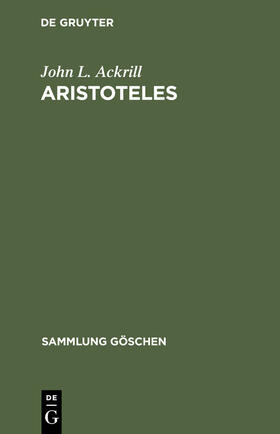 Ackrill |  Aristoteles | Buch |  Sack Fachmedien