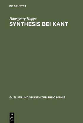 Hoppe |  Synthesis bei Kant | Buch |  Sack Fachmedien