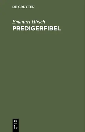 Hirsch |  Predigerfibel | Buch |  Sack Fachmedien