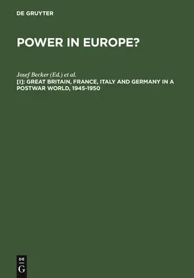 Knipping / Becker |  Great Britain, France, Italy and Germany in a Postwar World, 1945-1950 | Buch |  Sack Fachmedien