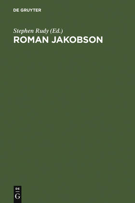 Rudy |  Roman Jakobson | Buch |  Sack Fachmedien