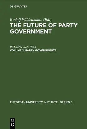 Katz |  Party Governments | Buch |  Sack Fachmedien