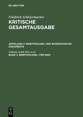 Arndt / Virmond |  Briefwechsel 1799-1800 | Buch |  Sack Fachmedien