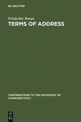 Braun |  Terms of Address | Buch |  Sack Fachmedien