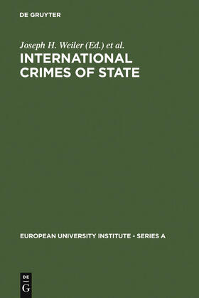 Weiler / Spinedi / Cassese |  International Crimes of State | Buch |  Sack Fachmedien