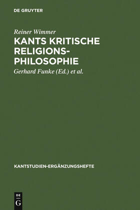 Wimmer / Malter / Funke |  Kants kritische Religionsphilosophie | Buch |  Sack Fachmedien