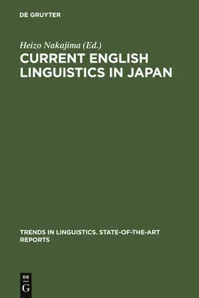 Nakajima |  Current English Linguistics in Japan | Buch |  Sack Fachmedien