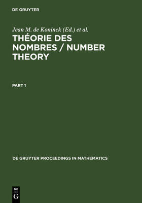 Levesque / Koninck |  Théorie des nombres / Number Theory | Buch |  Sack Fachmedien