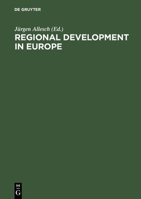 Allesch |  Regional Development in Europe | Buch |  Sack Fachmedien