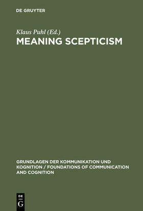 Puhl |  Meaning Scepticism | Buch |  Sack Fachmedien