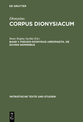 Suchla |  Pseudo-Dionysius Areopagita. De Divinis Nominibus | Buch |  Sack Fachmedien
