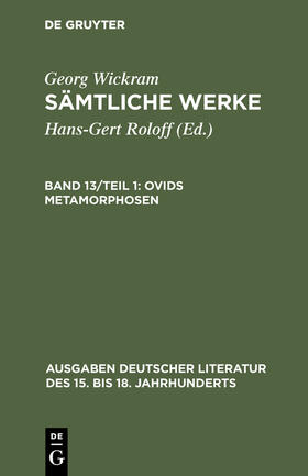 Wickram / Roloff |  Ovids Metamorphosen | Buch |  Sack Fachmedien