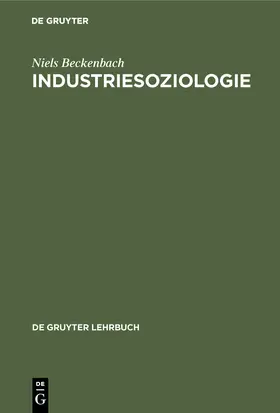 Beckenbach |  Industriesoziologie | Buch |  Sack Fachmedien