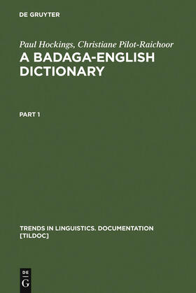 Hockings / Pilot-Raichoor |  A Badaga-English Dictionary | Buch |  Sack Fachmedien
