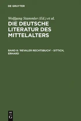 Keil / Stammler / Worstbrock | 'Revaler Rechtsbuch' - Sittich, Erhard | Buch | 978-3-11-012690-7 | sack.de