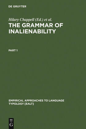 McGregor / Chappell |  The Grammar of Inalienability | Buch |  Sack Fachmedien