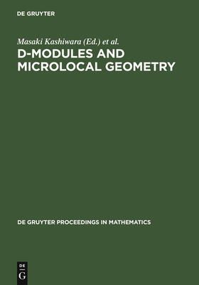 Kashiwara / Schapira / Monteiro Fernandes |  D-Modules and Microlocal Geometry | Buch |  Sack Fachmedien