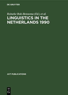 Coopmans / Bok-Bennema |  Linguistics in the Netherlands 1990 | Buch |  Sack Fachmedien