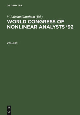 Lakshmikantham |  World Congress of Nonlinear Analysts '92 | Buch |  Sack Fachmedien