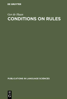 Haan |  Conditions on Rules | Buch |  Sack Fachmedien