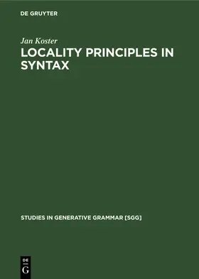 Koster |  Locality principles in syntax | Buch |  Sack Fachmedien