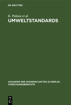 Pinkau / Levi / Decker |  Umweltstandards | Buch |  Sack Fachmedien