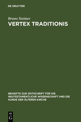 Steimer |  Vertex Traditionis | Buch |  Sack Fachmedien