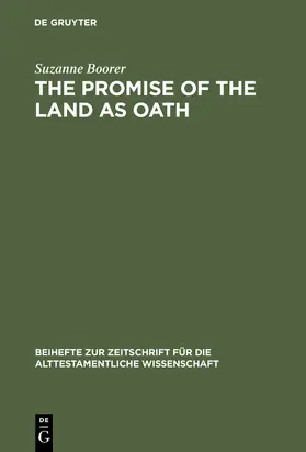 Boorer |  The Promise of the Land as Oath | Buch |  Sack Fachmedien