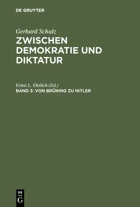 Schulz | Von Brüning zu Hitler | Buch | 978-3-11-013525-1 | sack.de