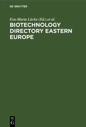 Poetzsch / Lücke |  Biotechnology Directory Eastern Europe | Buch |  Sack Fachmedien