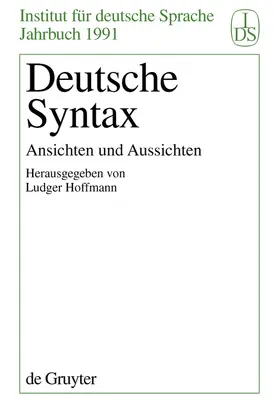 Hoffmann |  Deutsche Syntax | Buch |  Sack Fachmedien