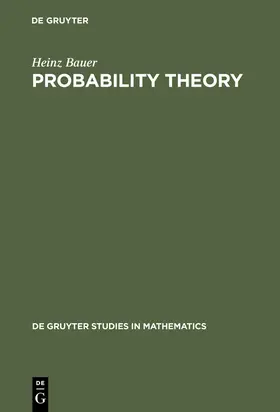 Bauer |  Probability Theory | Buch |  Sack Fachmedien