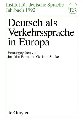 Stickel / Born |  Deutsch als Verkehrssprache in Europa | Buch |  Sack Fachmedien