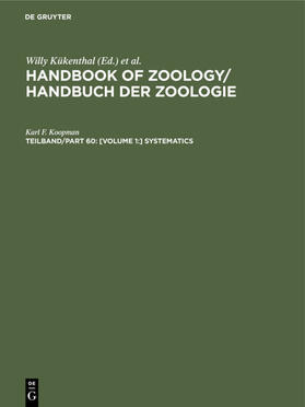 Koopman |  [Volume 1:] Systematics | Buch |  Sack Fachmedien