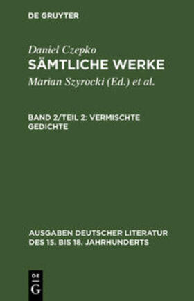 Czepko / Seelbach / Mundt |  Vermischte Gedichte | Buch |  Sack Fachmedien