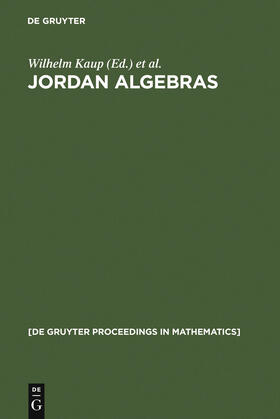 Kaup / Petersson / Mccrimmon |  Jordan Algebras | Buch |  Sack Fachmedien