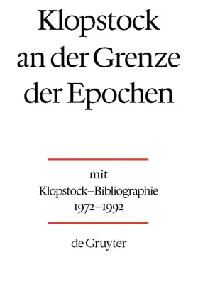 Hilliard / Kohl |  Klopstock an der Grenze der Epochen | Buch |  Sack Fachmedien