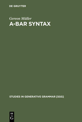 Müller |  A-bar Syntax | Buch |  Sack Fachmedien