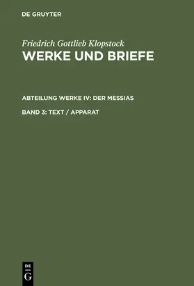 Klopstock / Höpker-Herberg / Beck |  Text / Apparat | Buch |  Sack Fachmedien