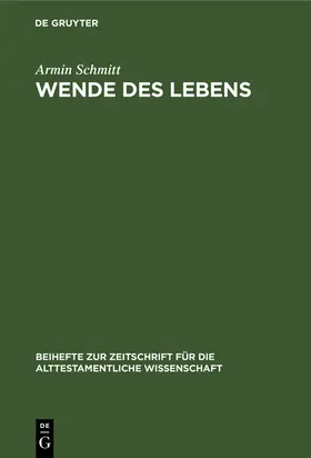 Schmitt |  Wende des Lebens | Buch |  Sack Fachmedien