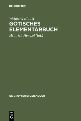 Binnig / Hempel |  Gotisches Elementarbuch | Buch |  Sack Fachmedien