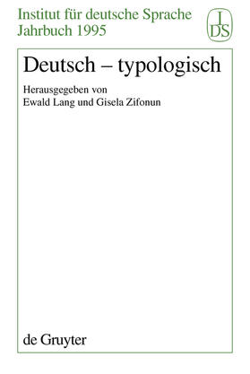 Zifonun / Lang |  Deutsch - Typologisch | Buch |  Sack Fachmedien
