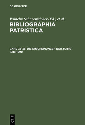 Schäferdiek / Schneemelcher |  Die Erscheinungen der Jahre 1988-1990 | Buch |  Sack Fachmedien