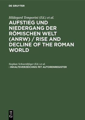 Ilchmann / Schwerdtfeger |  Inhaltsverzeichnis mit Autorenregister | Buch |  Sack Fachmedien