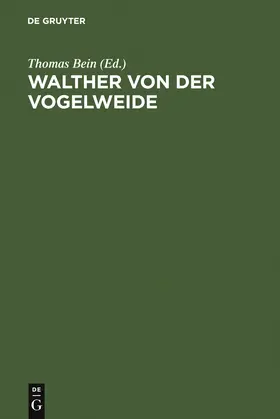 Bein |  Walther von der Vogelweide | Buch |  Sack Fachmedien