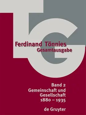 Clausen (†) / Haselbach | Tönnies, Ferdinand: Gesamtausgabe (TG) | Buch | 978-3-11-015835-9 | sack.de