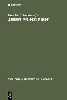 Horstschäfer |  'Über Prinzipien' | Buch |  Sack Fachmedien