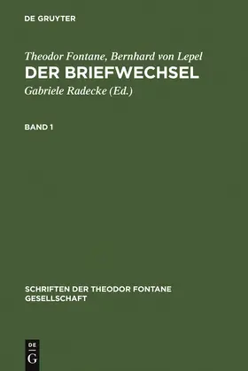 Fontane / Lepel / Radecke |  Der Briefwechsel | Buch |  Sack Fachmedien